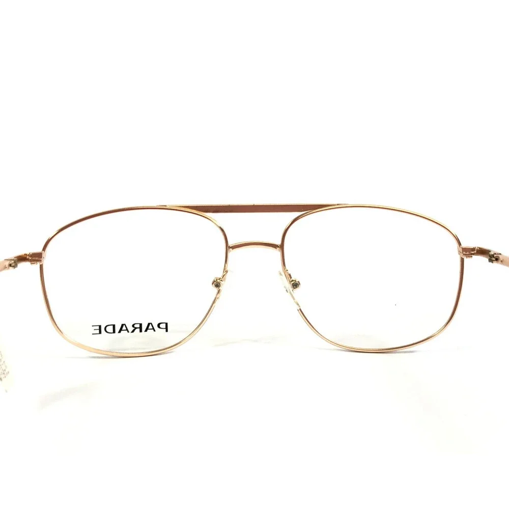 Parade Eyeglasses Frames 1536 M.GOLD Matte Gold Aviator Wire Rim 54-18-145